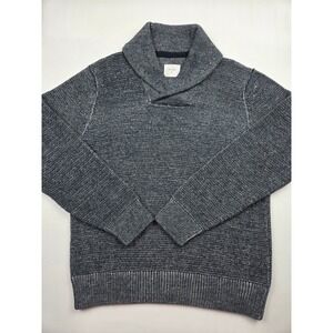 Billy Reid Men's Shawl Collar Sweater XL Gray Alpaca Wool‎ Blend Pullover Peru